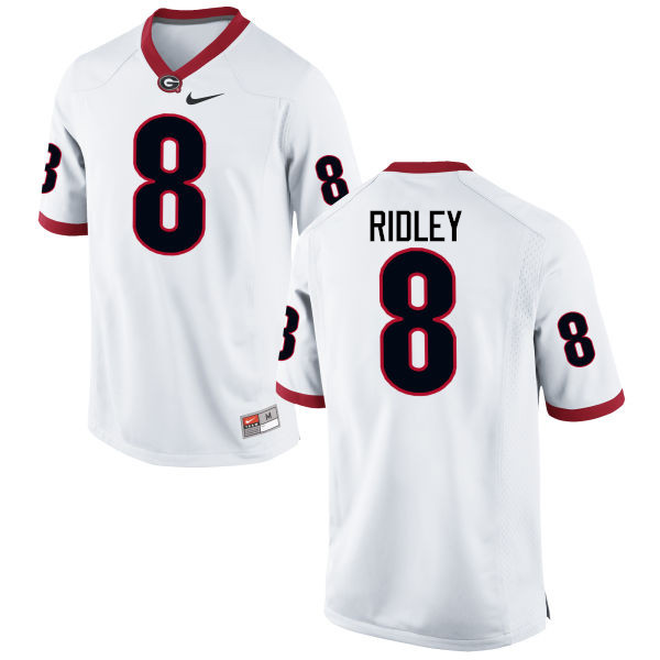 Georgia Bulldogs #8 Riley Ridley College Football Jerseys-White
